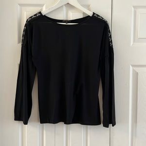 Massimo Dutti long flare sleeve tshirt